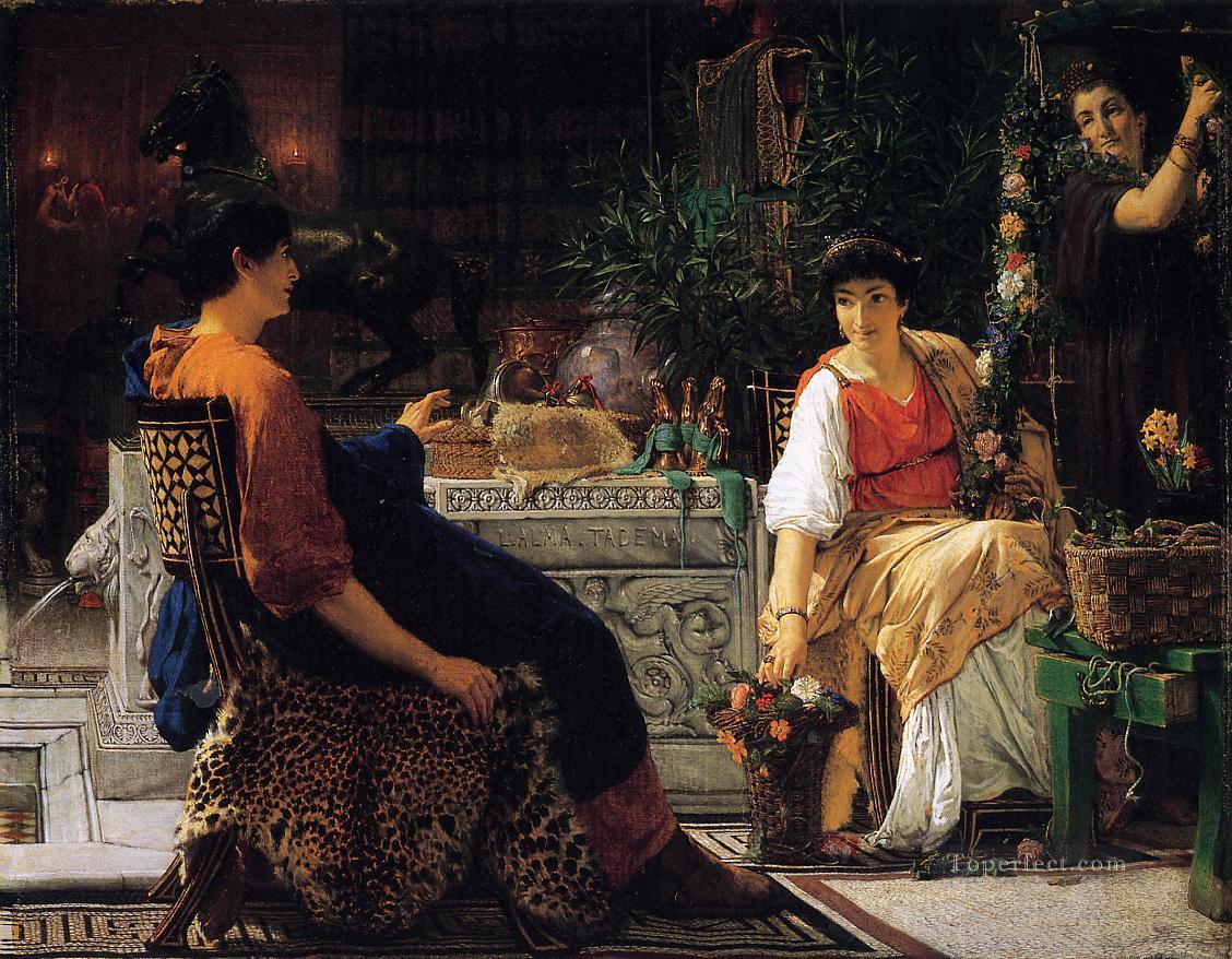 Preparations for the Festivities Romantic Sir Lawrence Alma Tadema Oil Paintings